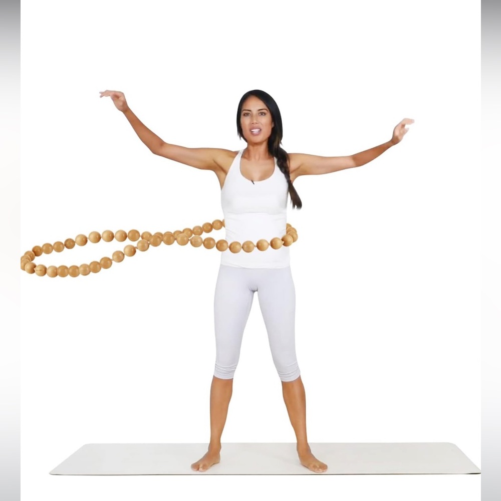 Wooden Weighted Hula Hoop new for weight loss